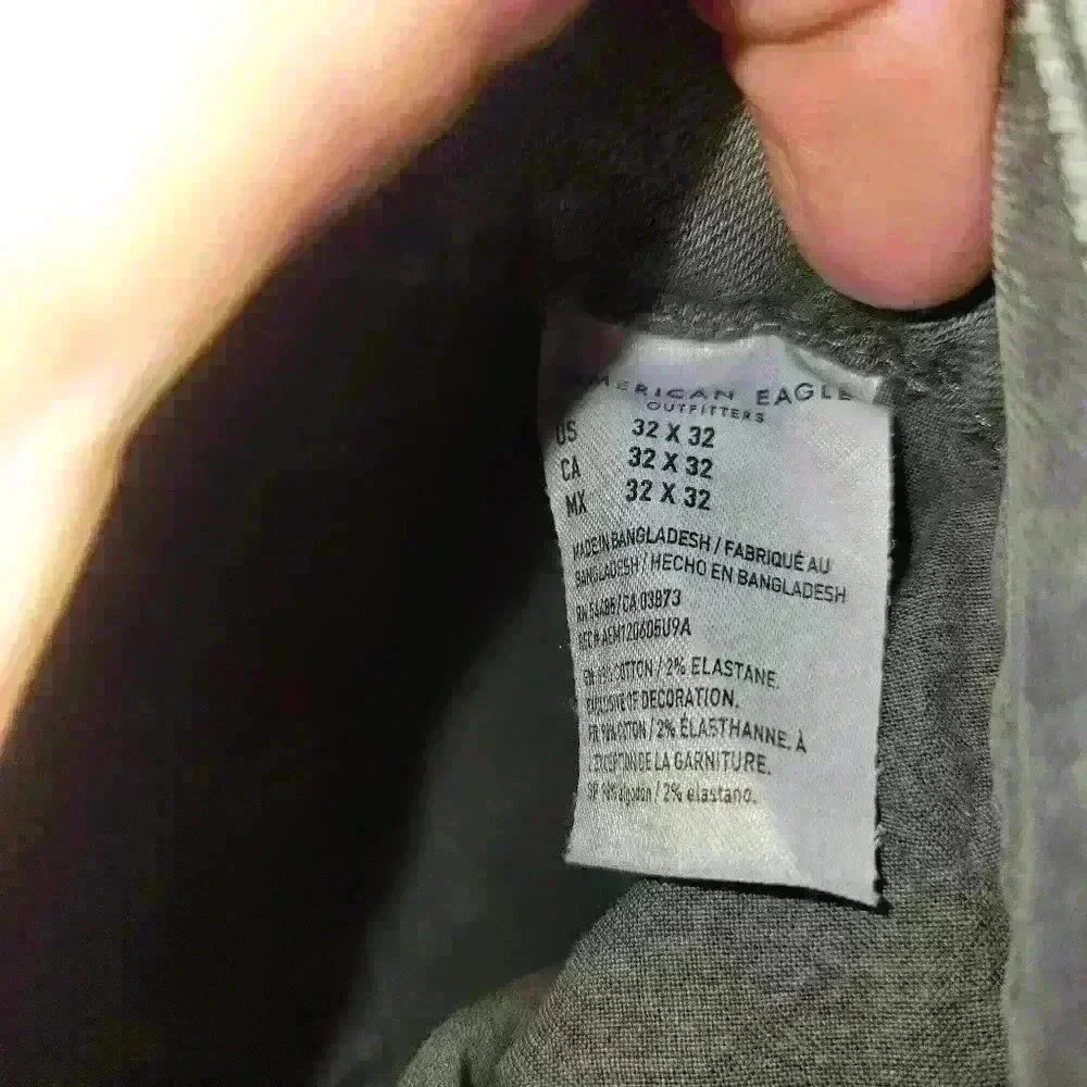 American Eagle Mens grey straight leg pants sz 32x32